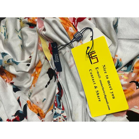 Simier Fariry Women's Modest Stretch Blouson Crew Neck Short Sleeve Dress SIZE L - Picture 4 of 5